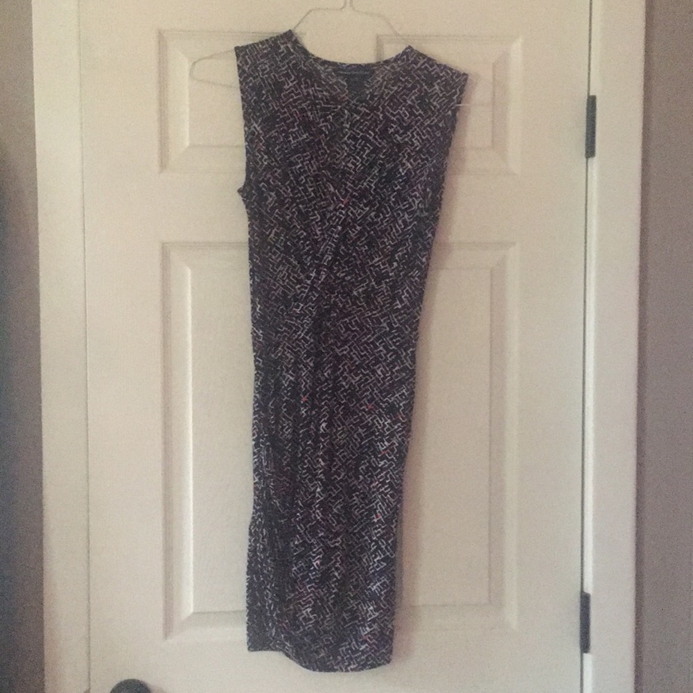 French Connection Surplice Neck ruched dress